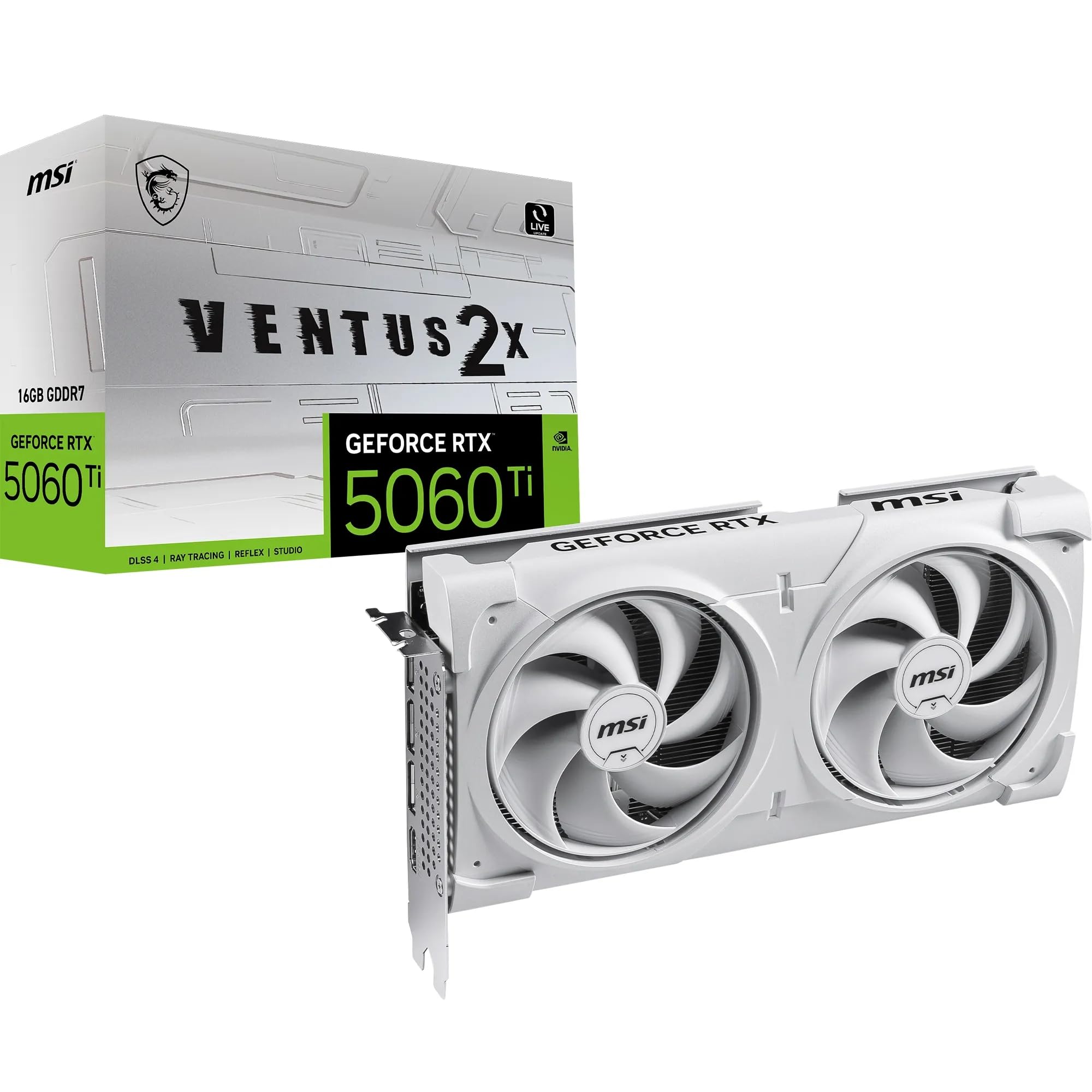 MSI-VENUS2x 5060TI - 16GB OC 使用期間３ヶ月おまけ付 MSI GeForce RTX™ 5060 Ti 16G VENTUS 2X OC PLUS