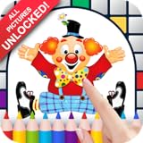 All Pictures are Unlocked!! Clowns Angels Color by Number - No Ads Pixel Art Game - Coloring Book Pages - Happy, Creative & Relaxing - Paint & Crayon Palette - Zoom in & Tap to Color - Share Creations with Friends!