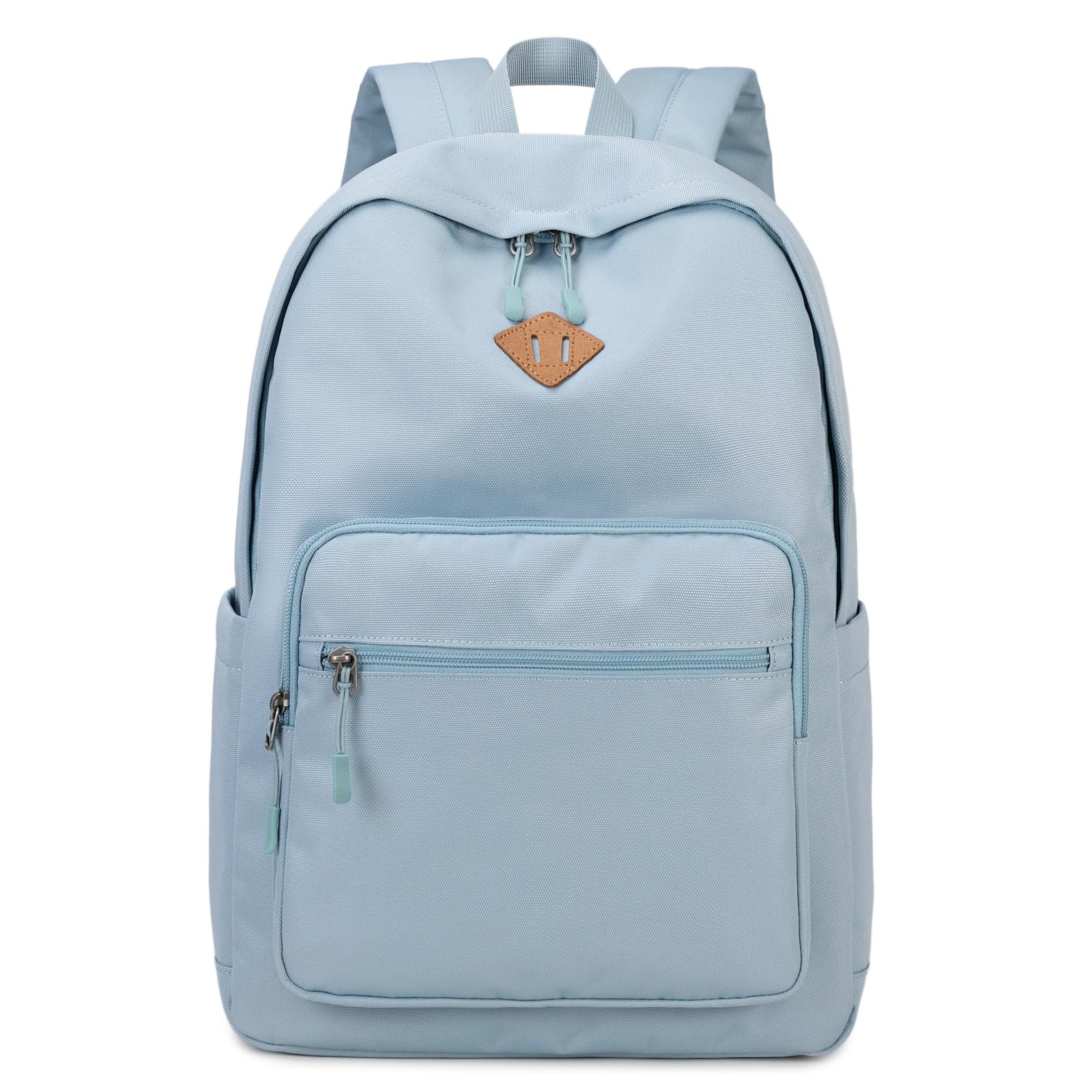 Lohol Classic Backpack for School Travel College, Durable Water Resistant Bookbag (Blue)