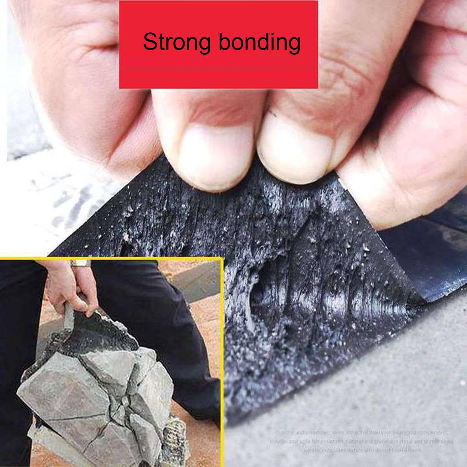 Cinta de reparación, Cinta, Cinta de reparación, autoadhesiva, Cinta de Goma Aislante térmica sellante, para canaletas, Ancho x Largo (0,5 x 8 m (1,64 x 26,2 pies))