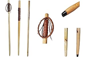 1 in. Hickory Hiking Staff With Leather Wrist Strap