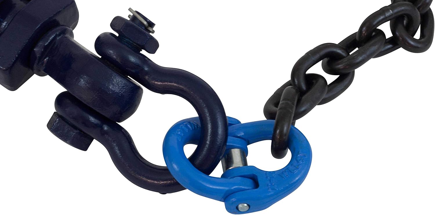 Mytee Products 4 Ton 4.5" Snatch Block w/Swivel Shackle and 30" Chain (3/8 G100) Flatbed Tow Truck Rollback Wrecker Car Carrier Cable