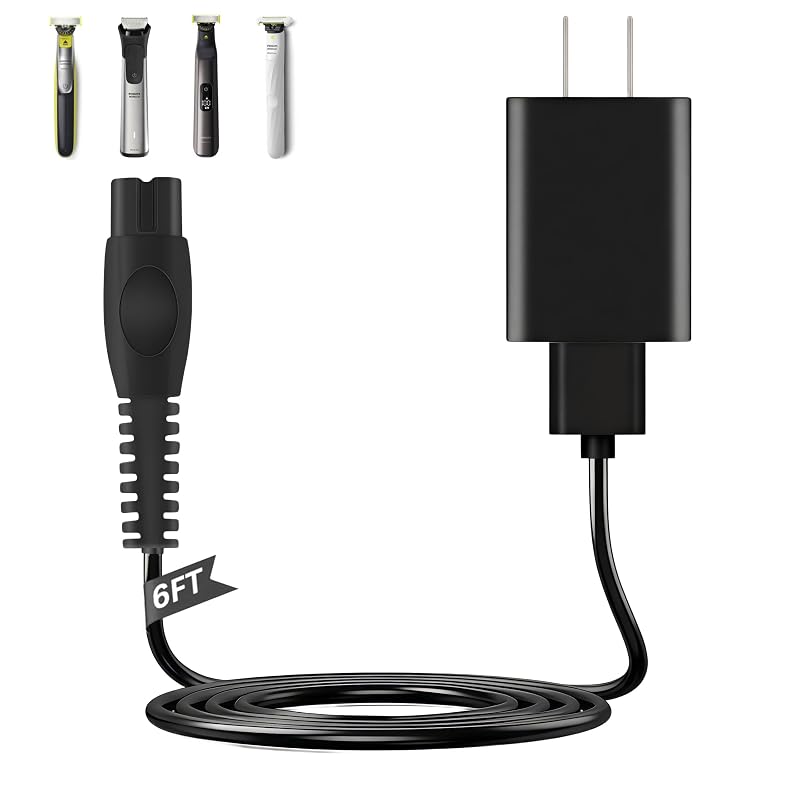 Cabo carregador USB DRMZBRL de 2 m para barbeadores Philips Norelco OneBlade, OneBlade 360 e modelos compatíveis, 5 V