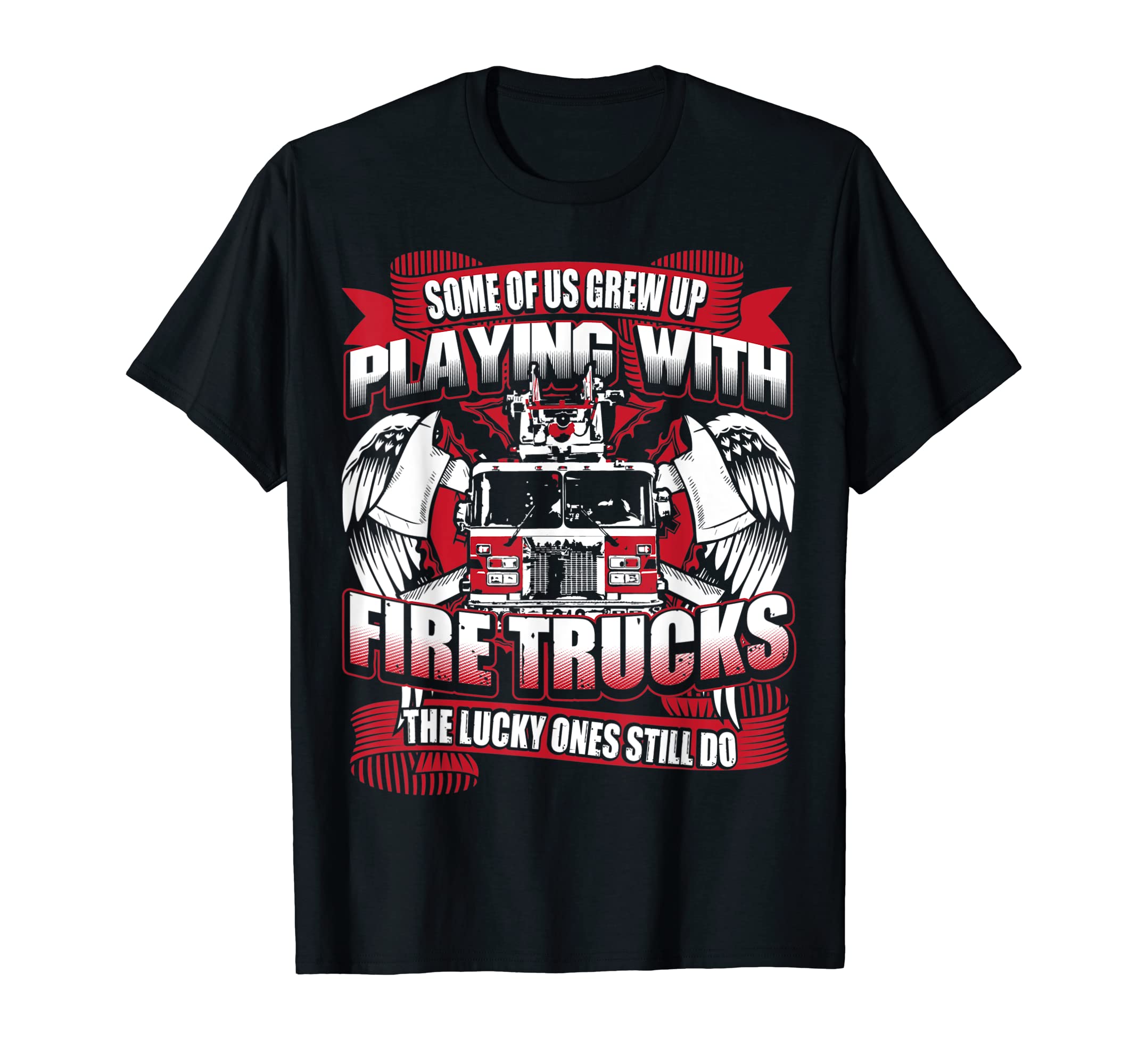 Playing With Fire Trucks T-Shirt T-Shirt