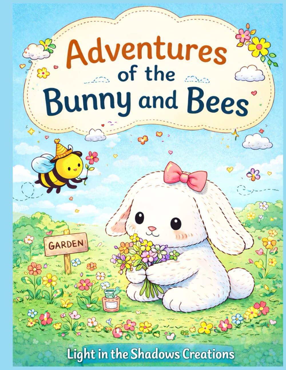 Cute Bunnies and Bees Coloring Book (Cozy Animals)