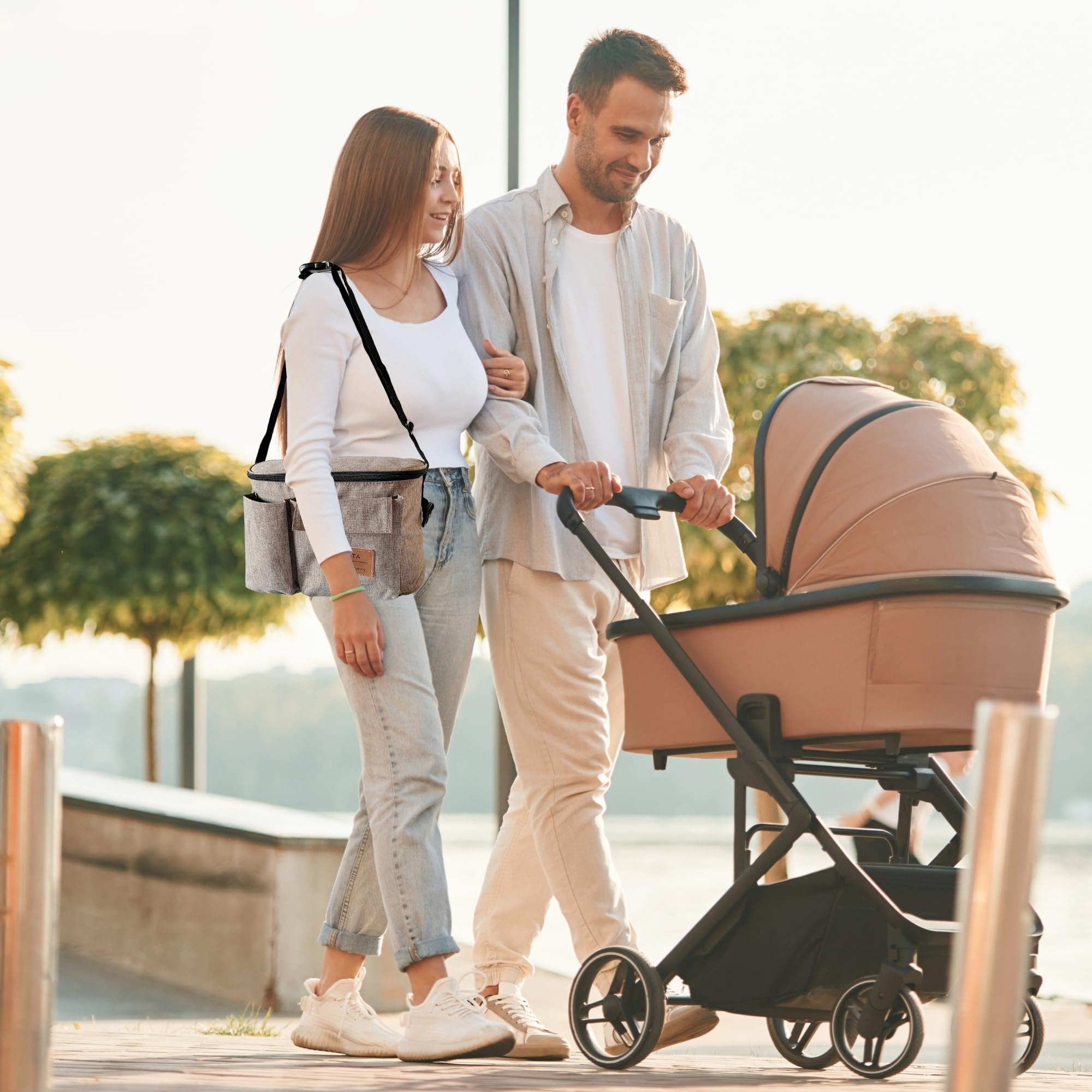 Borsa Organizer per Passeggino Grigio Versatile