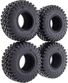 XHSESA 4PCS 2.2 inches 128mm Tire Skin Wheel Tire for SCX10Â TRX-4Â RGT RC Crawler Car Accessories