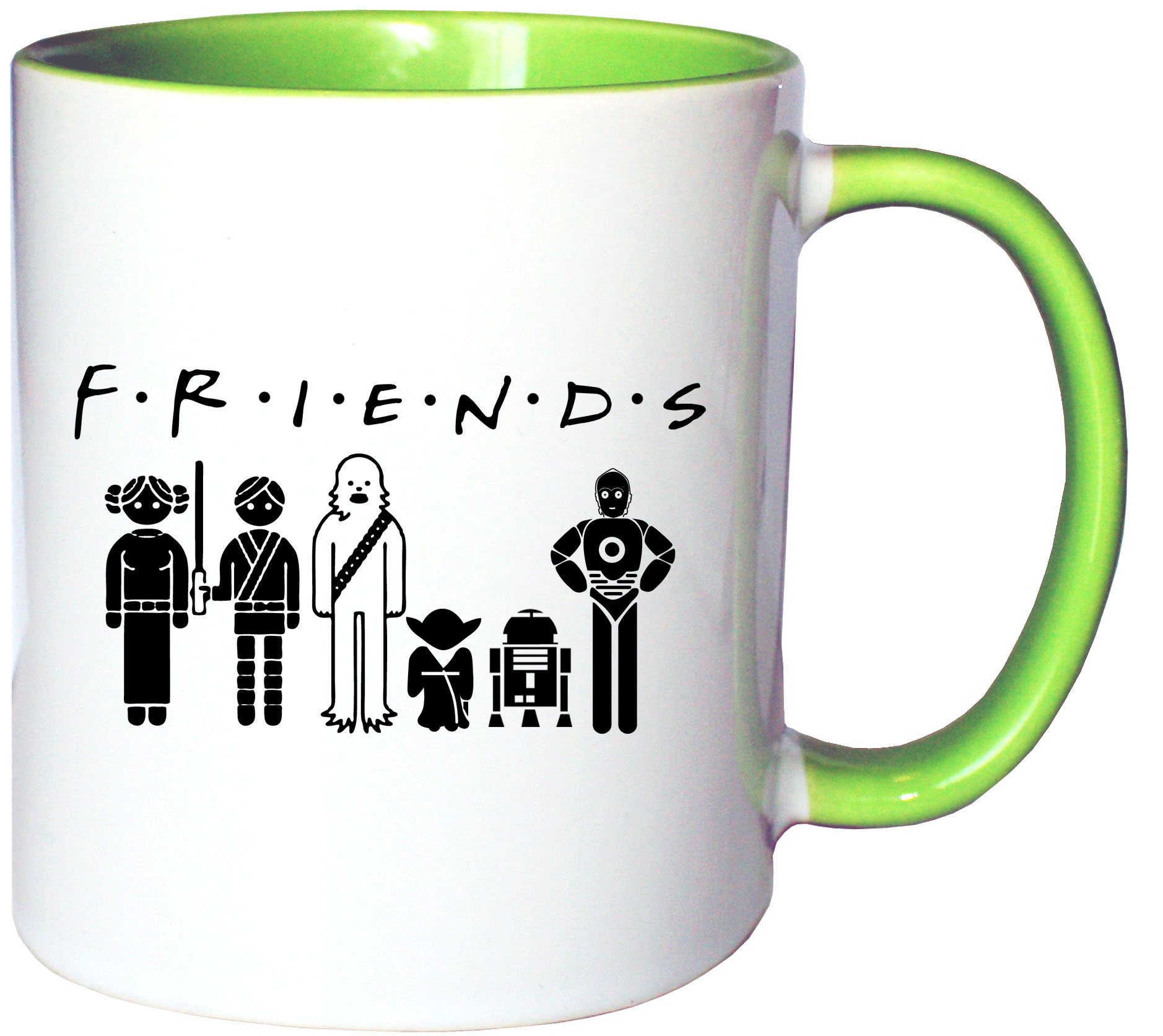 Mister Merchandise Kaffeetasse „Friends“ – 330 Ml, Spülmaschinenfest, Beidseitig Bedruckt