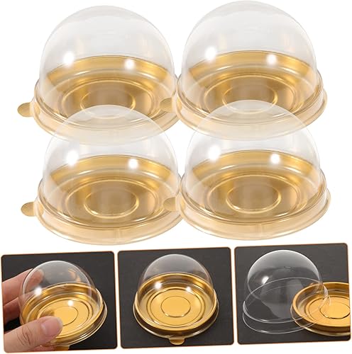 Miniatura 5 de Didiseaon Cajas pequeñas ligeras para tartas, contenedores de mousse, suministros de panadería, cajas de magdalenas a granel