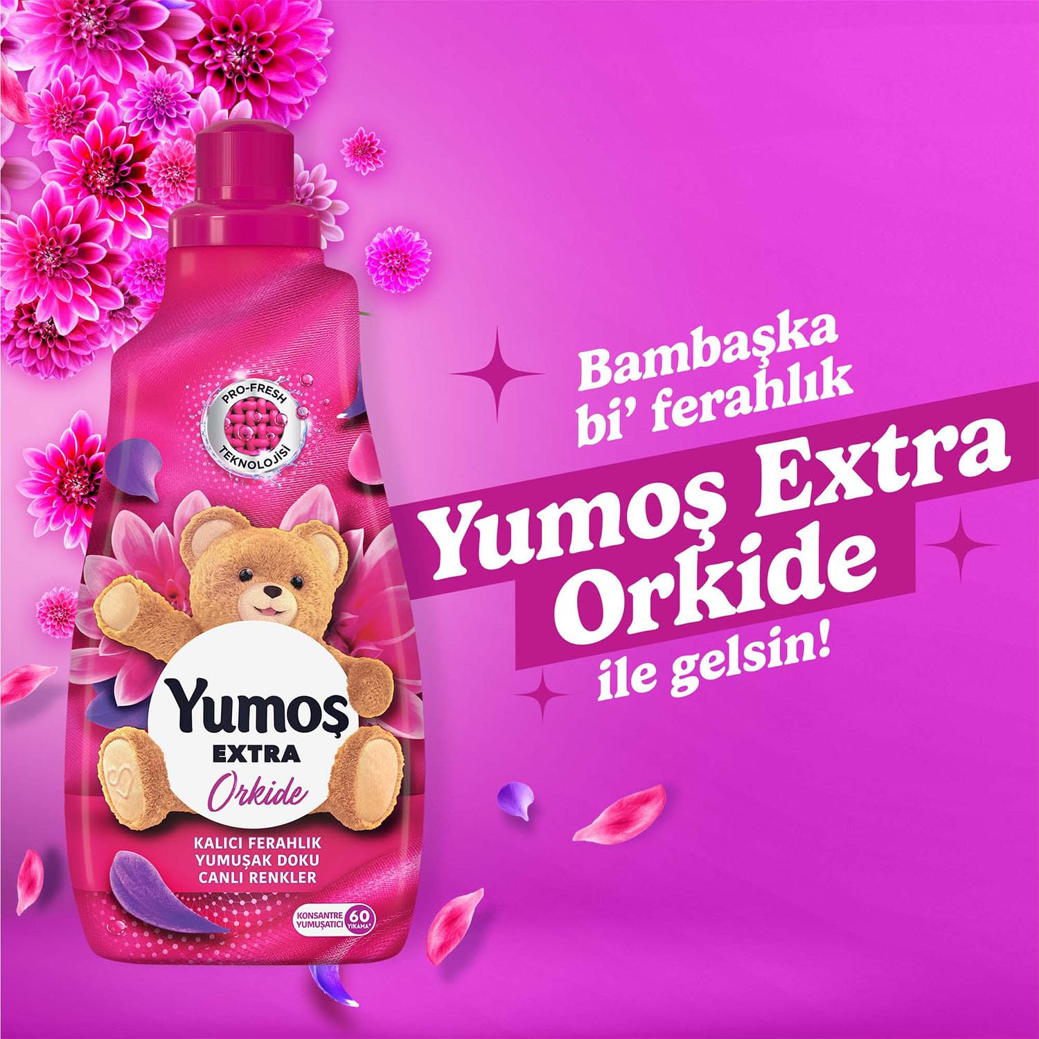 Yumoş Extra Konsantre Çamaşır Orkide 1440 ml