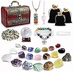 Crystals and Healing Stones, Healing Crystals Set, 28 Pcs Chakra Stones Kit for Beginners Gem Stones Real Natural Reiki Rocks 7 Raw Energy Starter Meditation Spiritual Balancing Gifts for Women