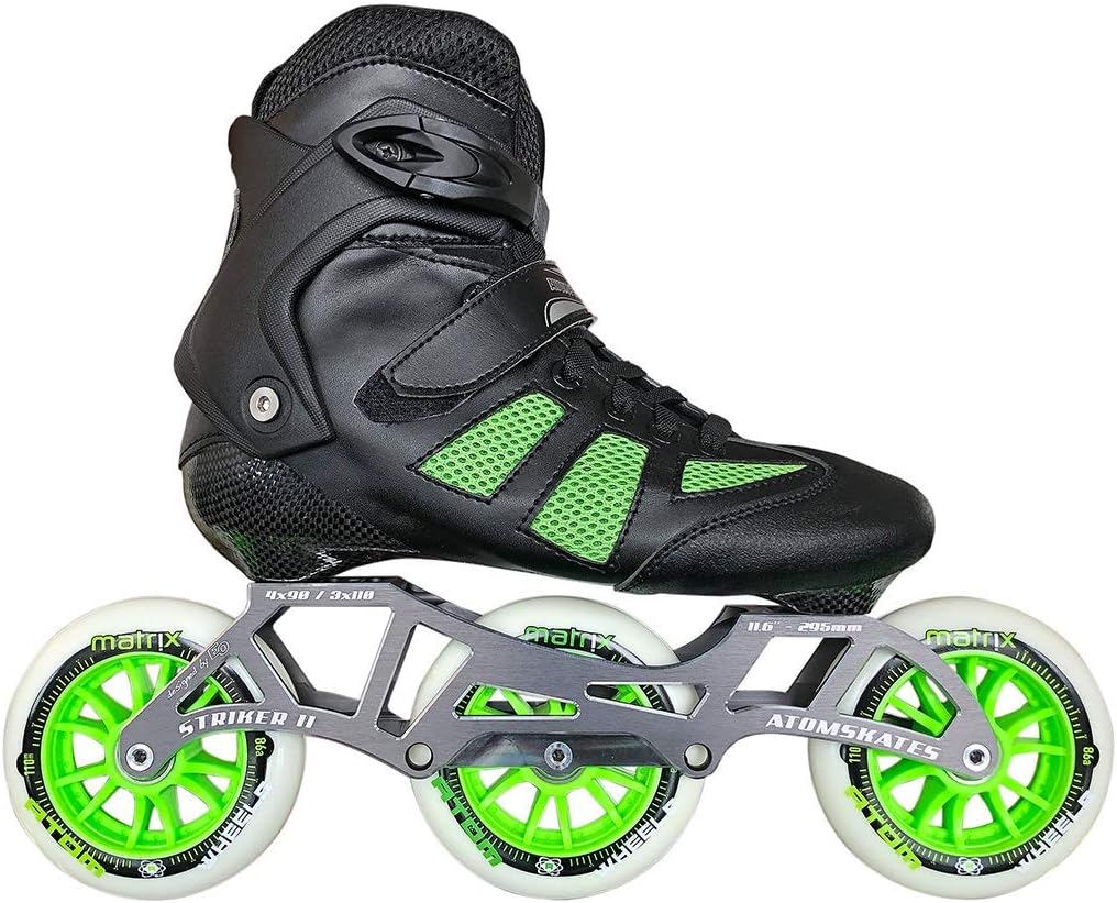 Atom Pro Fitness 3x110 Outdoor Inline Skate Package