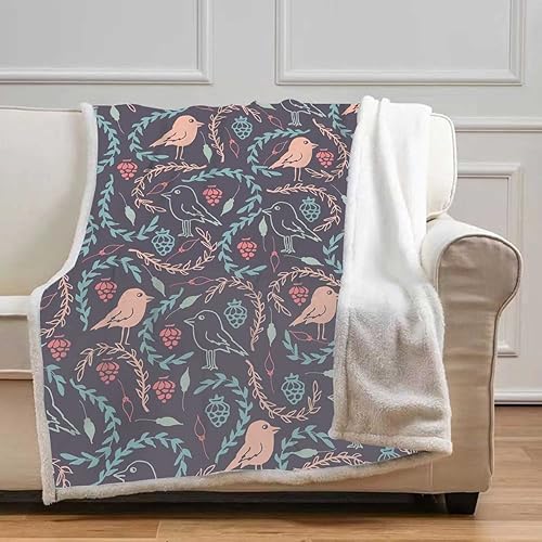 Miniatura 10 de Blue Cobijas Calientes para Invierno Wave - Mantas clásicas de pícnic estilo japonés suave, afelpado, esponjoso, para camping, viajes, picnic,