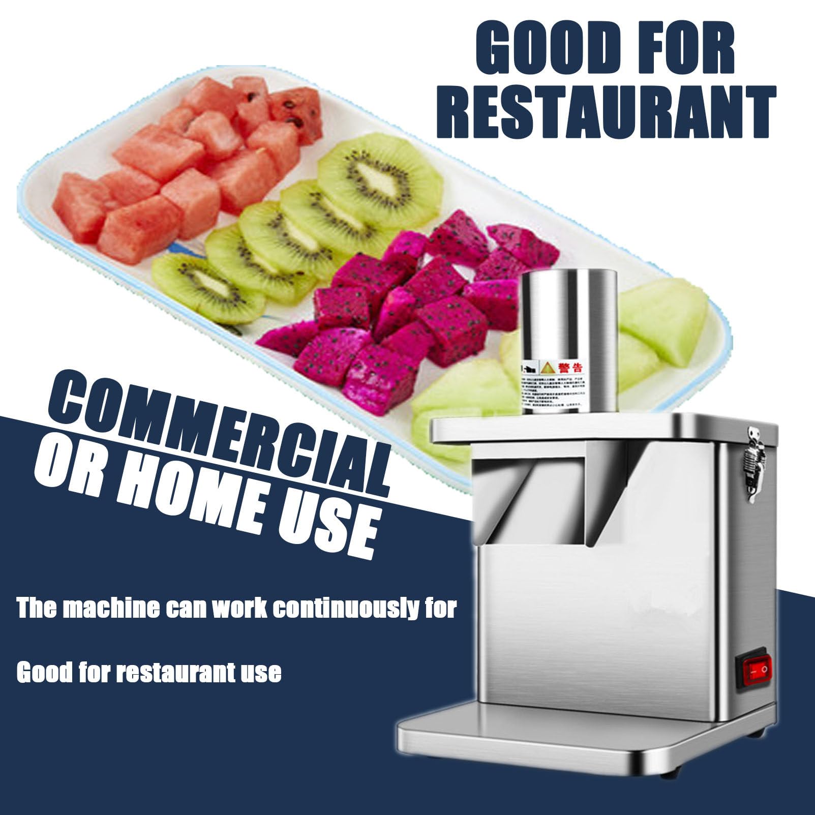 Máquina para Cortar en Cubitos de Verduras Máquina Comercial para Cortar en Cubitos de Verduras, Cortadora Eléctrica de Verduras, Zanahorias, Pepinos