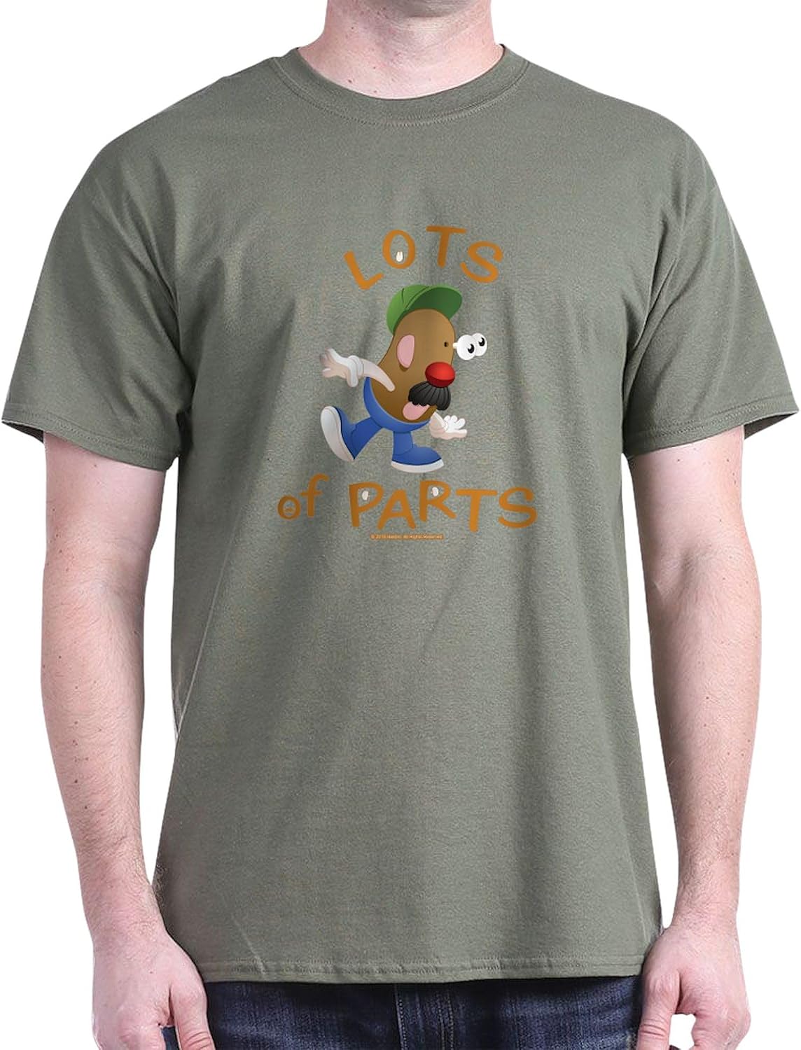 CafePress Mr. Potato Head Lots of Parts Dark T Shirt Men's 100% Cotton, Classic Graphic Dark T-Shirt