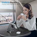 OMOTON Foldable Cell Phone Stand, C4 Portable Aluminum Phone Holder, Adjustable Phone Dock Cradle Compatible with iPhone 17/16/15 Pro Max and Other Phones, (Black) | Adjustable Phone Dock Cradle Compatible with iPhone 17/16/15 Pro Max, Samsung Galaxy