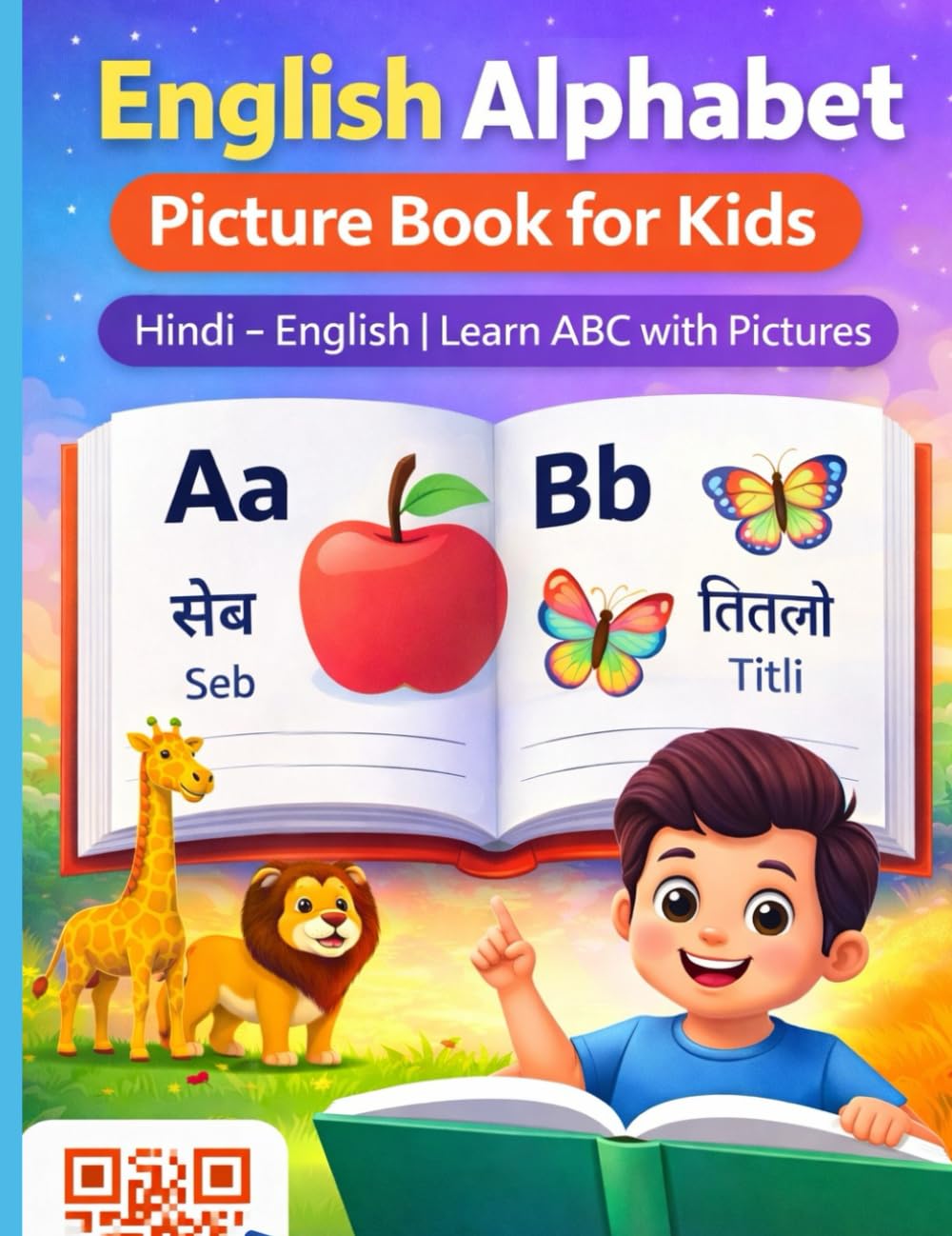 English Alphabet Book for Kids (Hindi–English): Learn ABC with Pictures