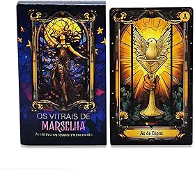 Flash, Tarô Os Vitrais de Marselha 78 Cartas com Manual