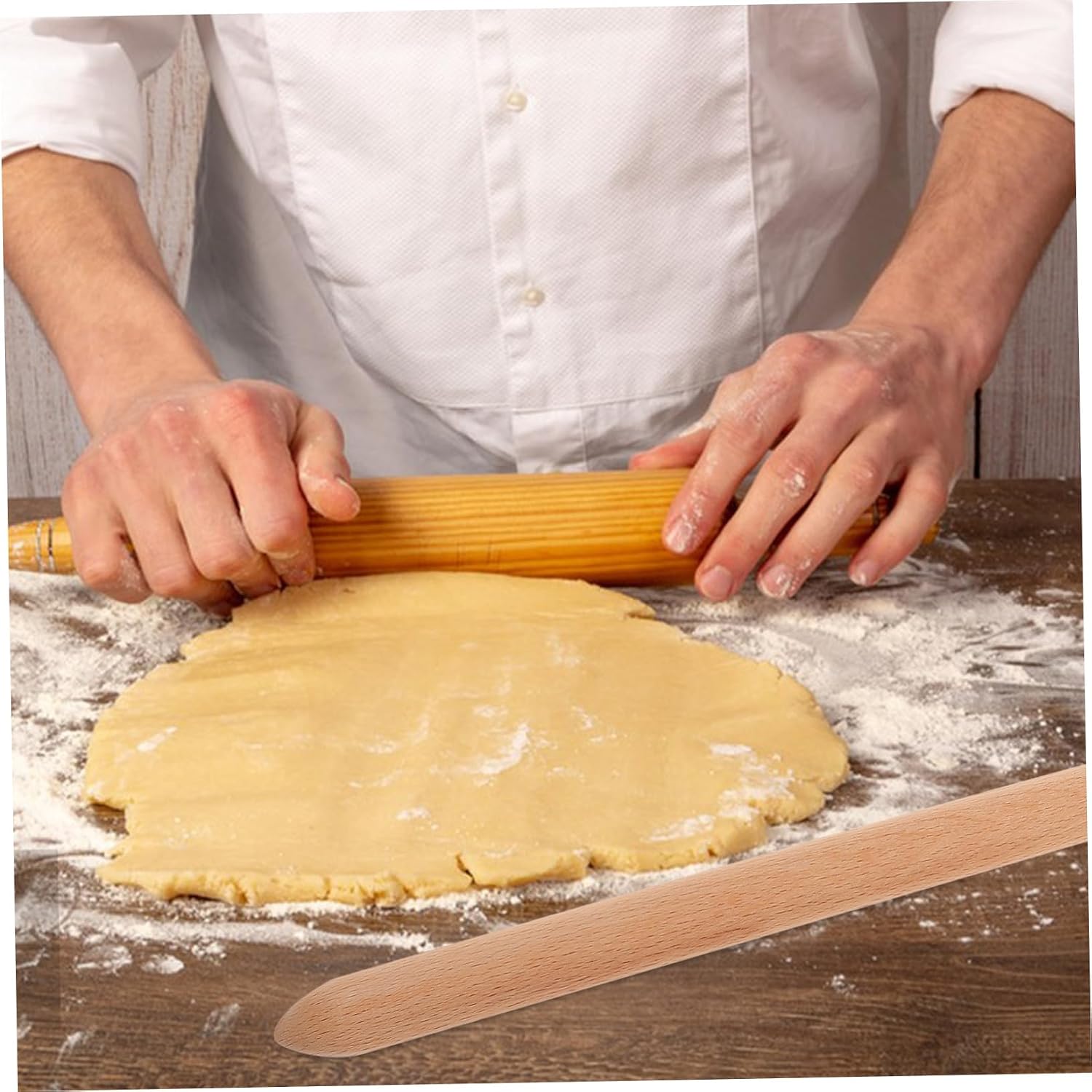 11 Inch Wooden Sourdough Stirrer for Bread Dough Mixing