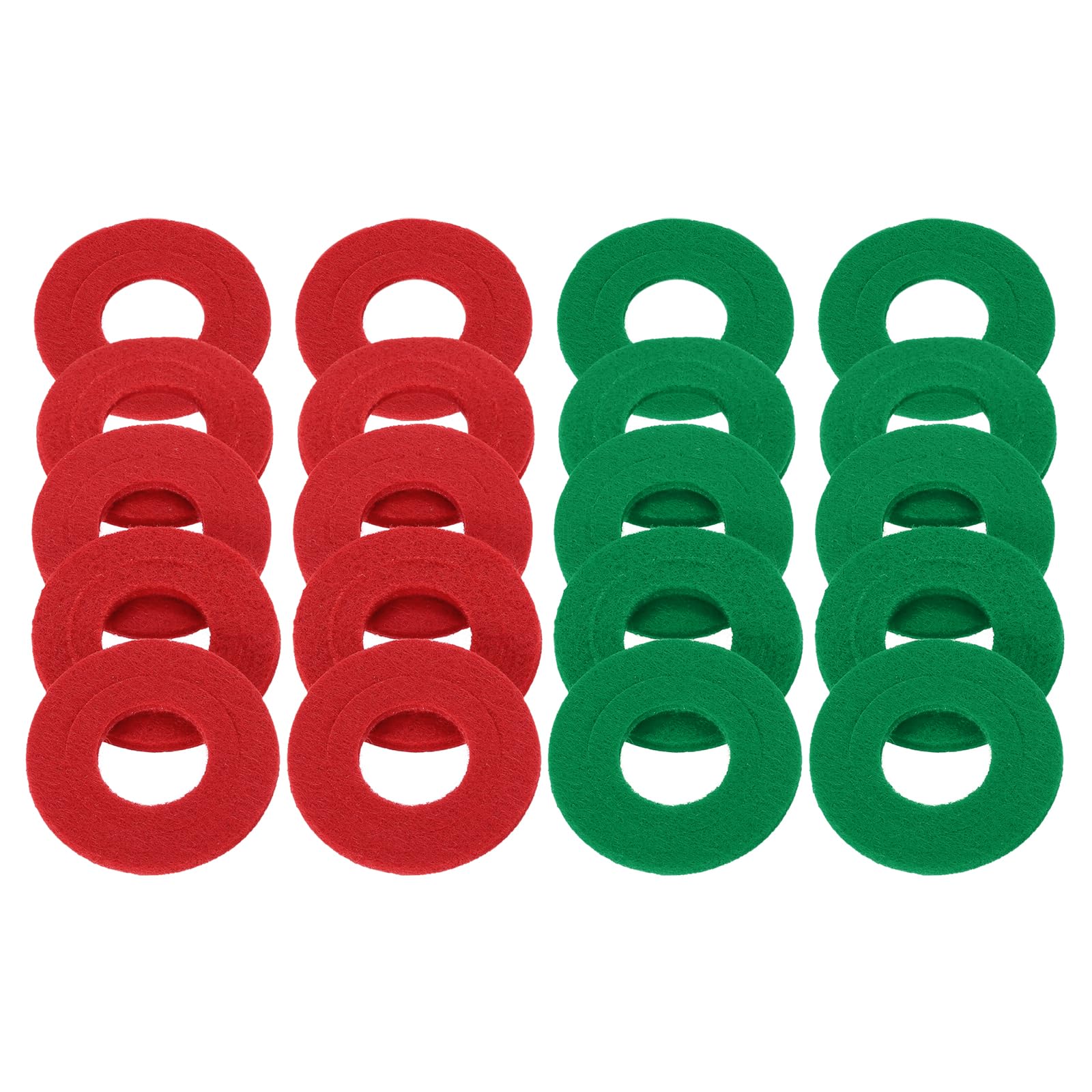 sourcing map 32PCS Battery Terminal Anti Corrosion Washers, Car Battery Terminal Post Shims Fiber Washer Protector (Red, Green)