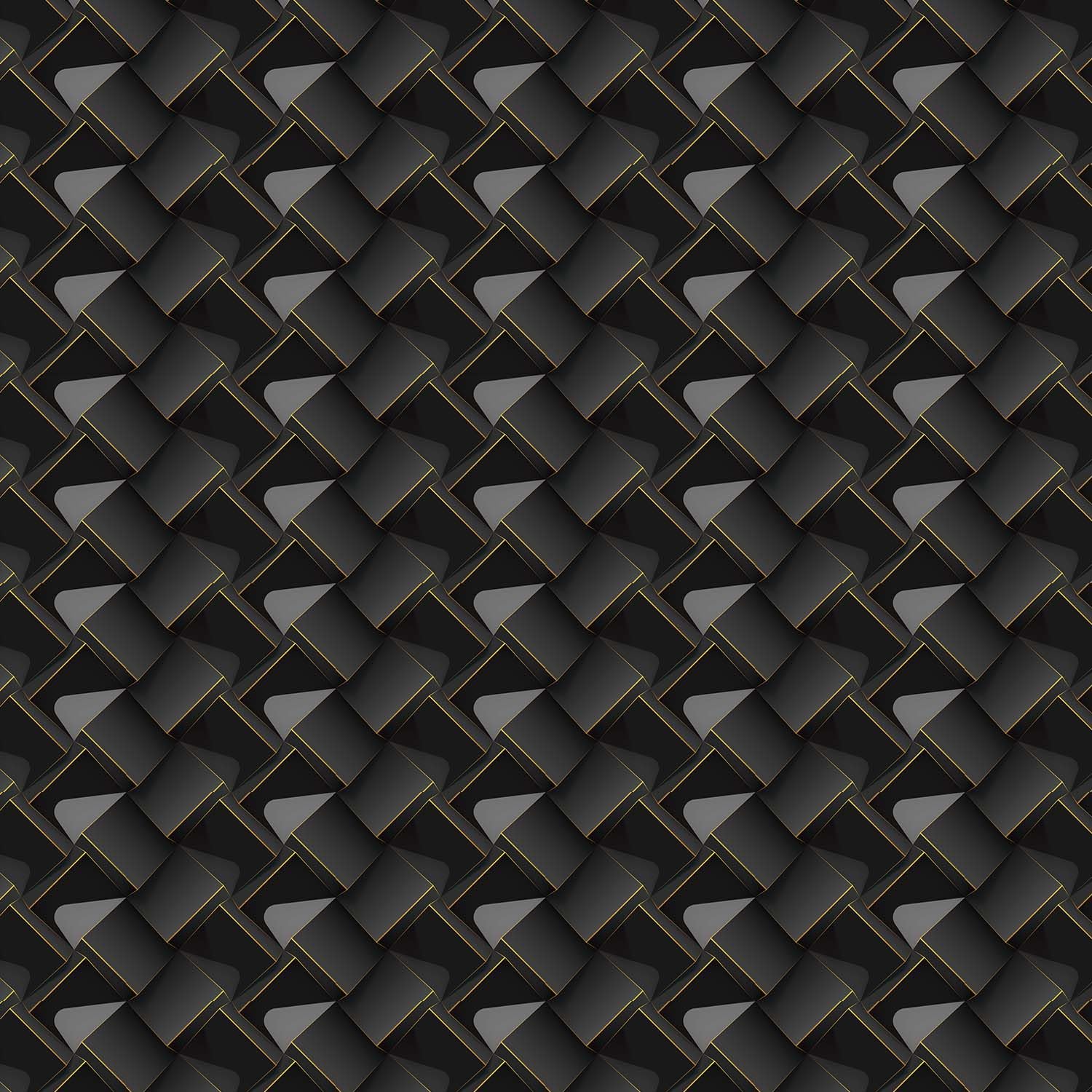 Panel de pared 3D negro y dorado, decoración interior para salón y oficina