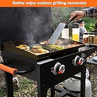 Vista 6 de Protector de viento para parrilla Blackstone de 36 pulgadas, pantalla magnética de acero inoxidable para proteger las llamas, escudo térmico