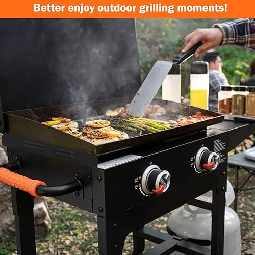 Miniatura 6 de Protector de viento para parrilla Blackstone de 36 pulgadas, pantalla magnética de acero inoxidable para proteger las llamas, escudo térmico para