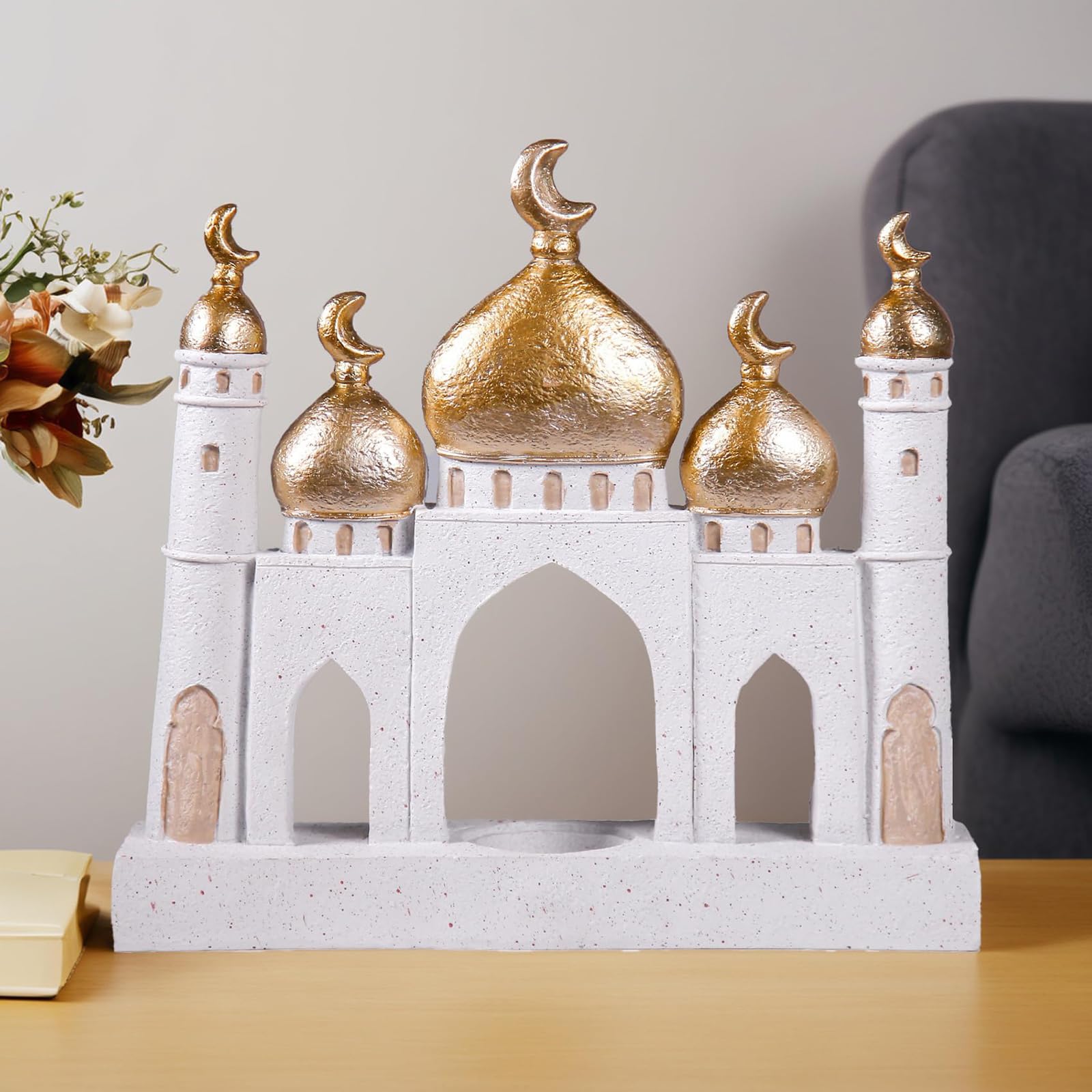 Ornamento in resina per la decorazione della casa durante il Ramadan facile da varietà di stili facile da posizionare e riorganizzare la casa Ramadan