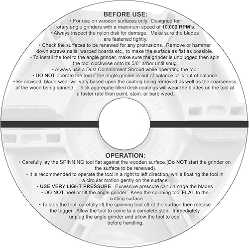 Miniatura 7 de Herramienta de extracción de cubierta de madera de 4-1/2 pulgadas (un paquete)