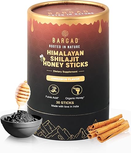 Palitos Shilajit puros del Himalaya con miel orgánica y canela (30 unidades)  Palitos Shilajit fáciles de un solo uso  Aumenta la energía y la