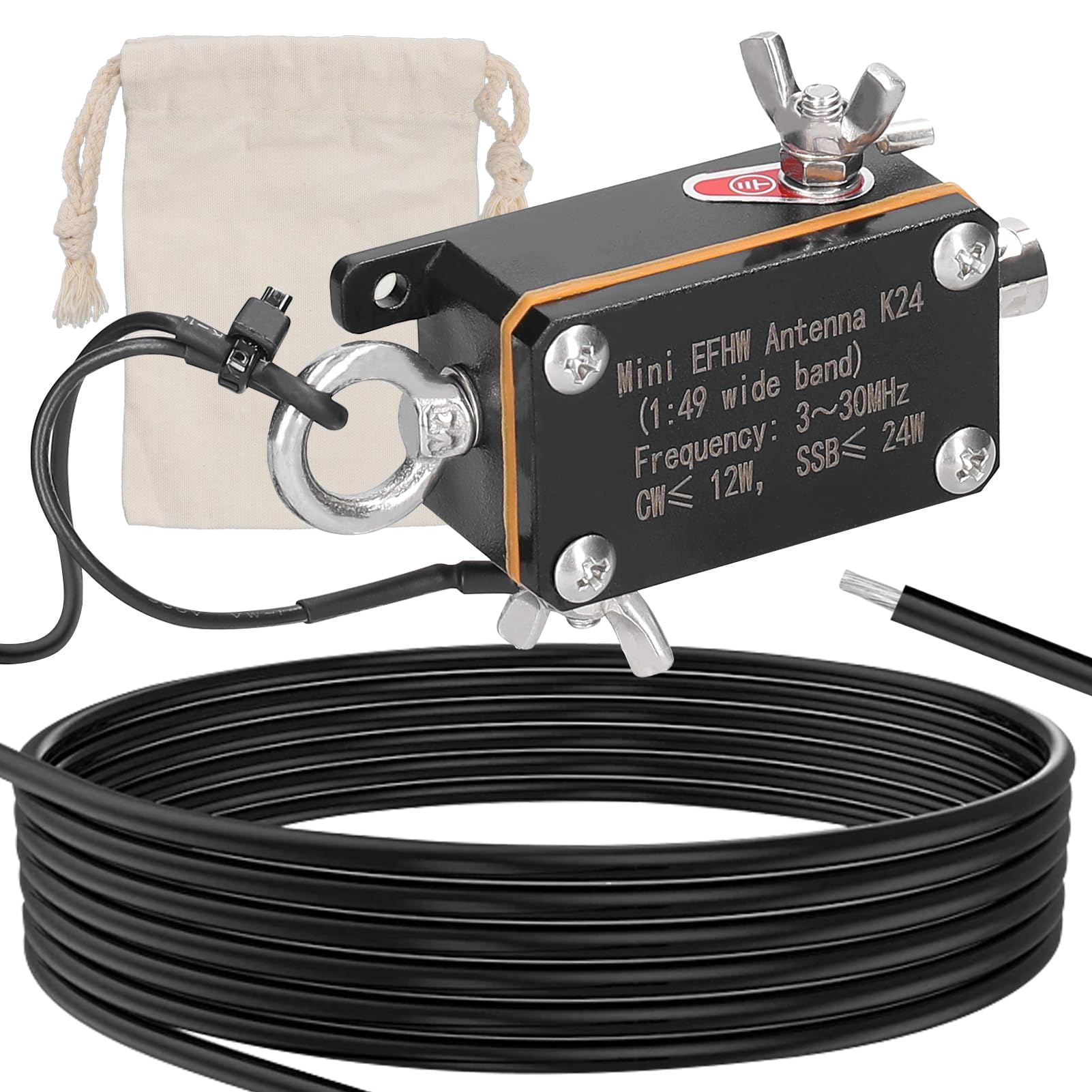 Antenne de poche EFHW K24 Irfora pour vos communications radio en camping