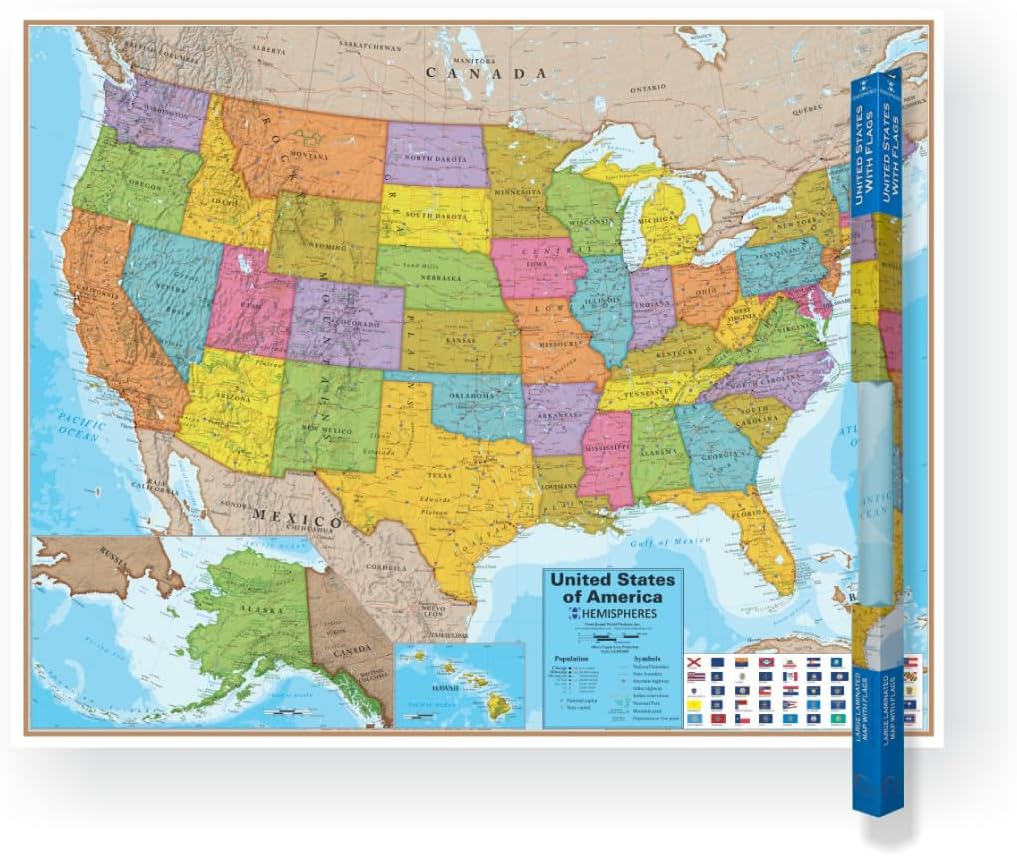 Hemispheres USA Map