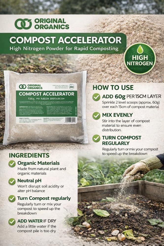 Original Organics Kompostaktivator & Beschleuniger/Kompostbereiter