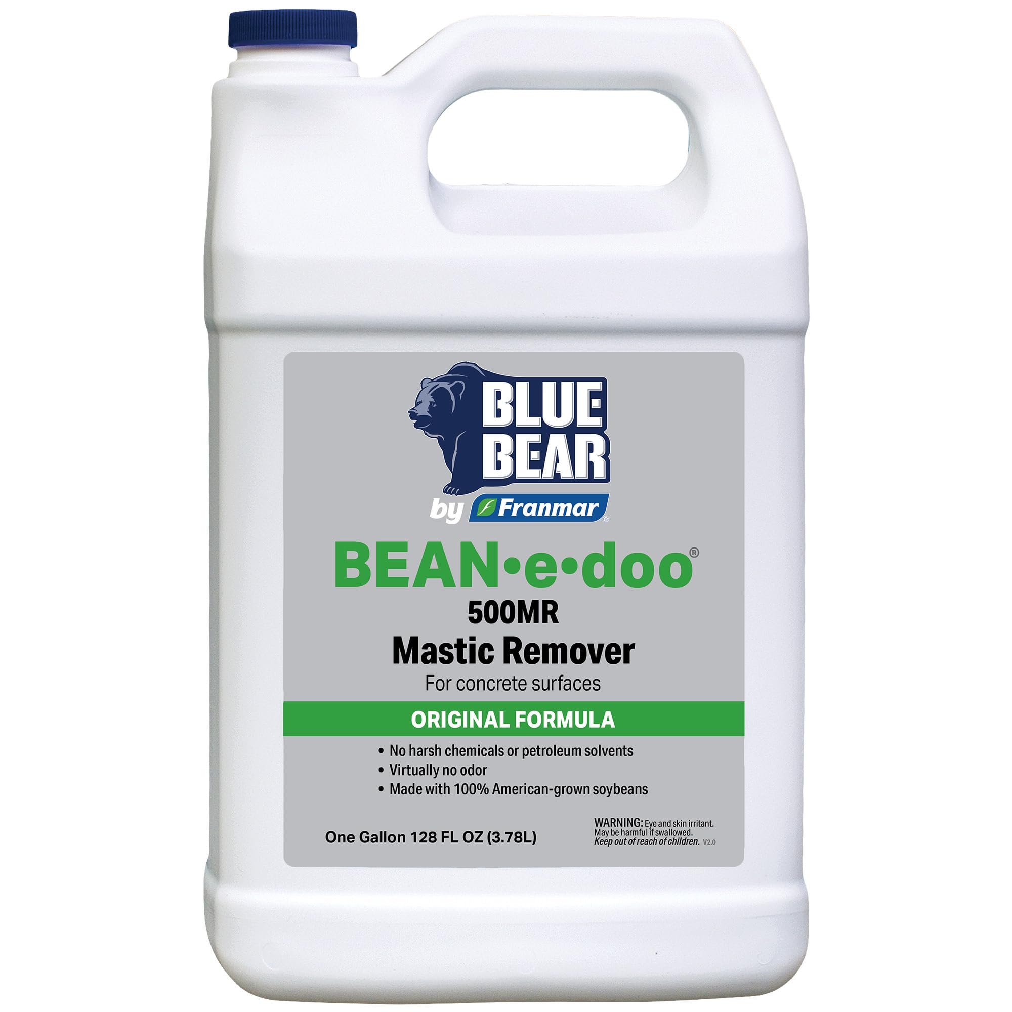 BLUE BEAR 500MR Mastic Remover for Concrete Surfaces Gallon