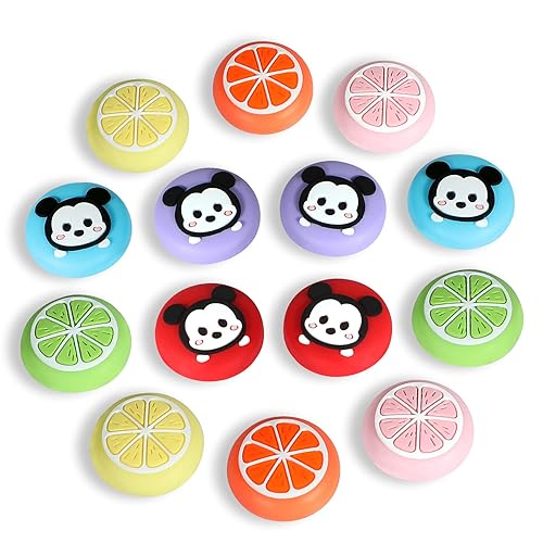 14 Packs Thumb Grip Caps, Joystick Cap for Nintendo Switch & Lite, Soft Silicone Cover Compatible Nintendo Joy-Con Controller