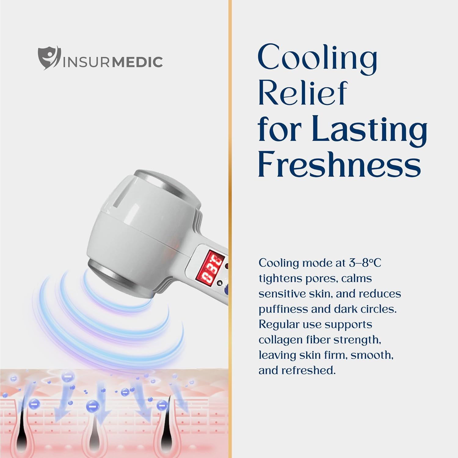 Hot and Cold Facial Massager - Cooling & Warming Vibration Beauty Tool - Spa Skincare Massage Equipment - Image 4