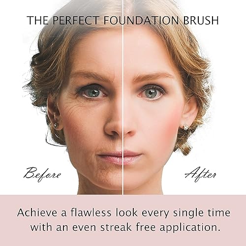 Miniatura 9 de ENERGY Kabuki - Juego de 3 brochas de maquillaje profesional para fijar base de polvo, corrector, bronceador, mezcla con base de crema líquida,