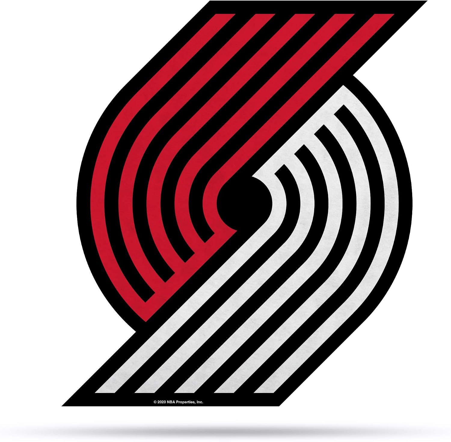 Rico Industries NBA Portland Trail Blazers NBA Primary Logo Shape Cut Pennant, Team Color, Item Footprint: 18' x 18'