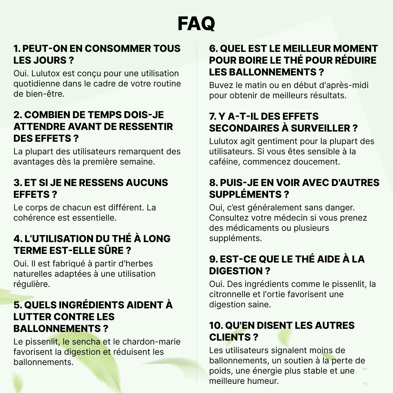 LULUTOX Thé Détox – Mélange de Plantes pour le Bien-être avec Pissenlit, Ginseng et Gingembre – Infusion pour Ballonnements, Ménopause, Gestion du Poids et Vitalité – 28 Sachets