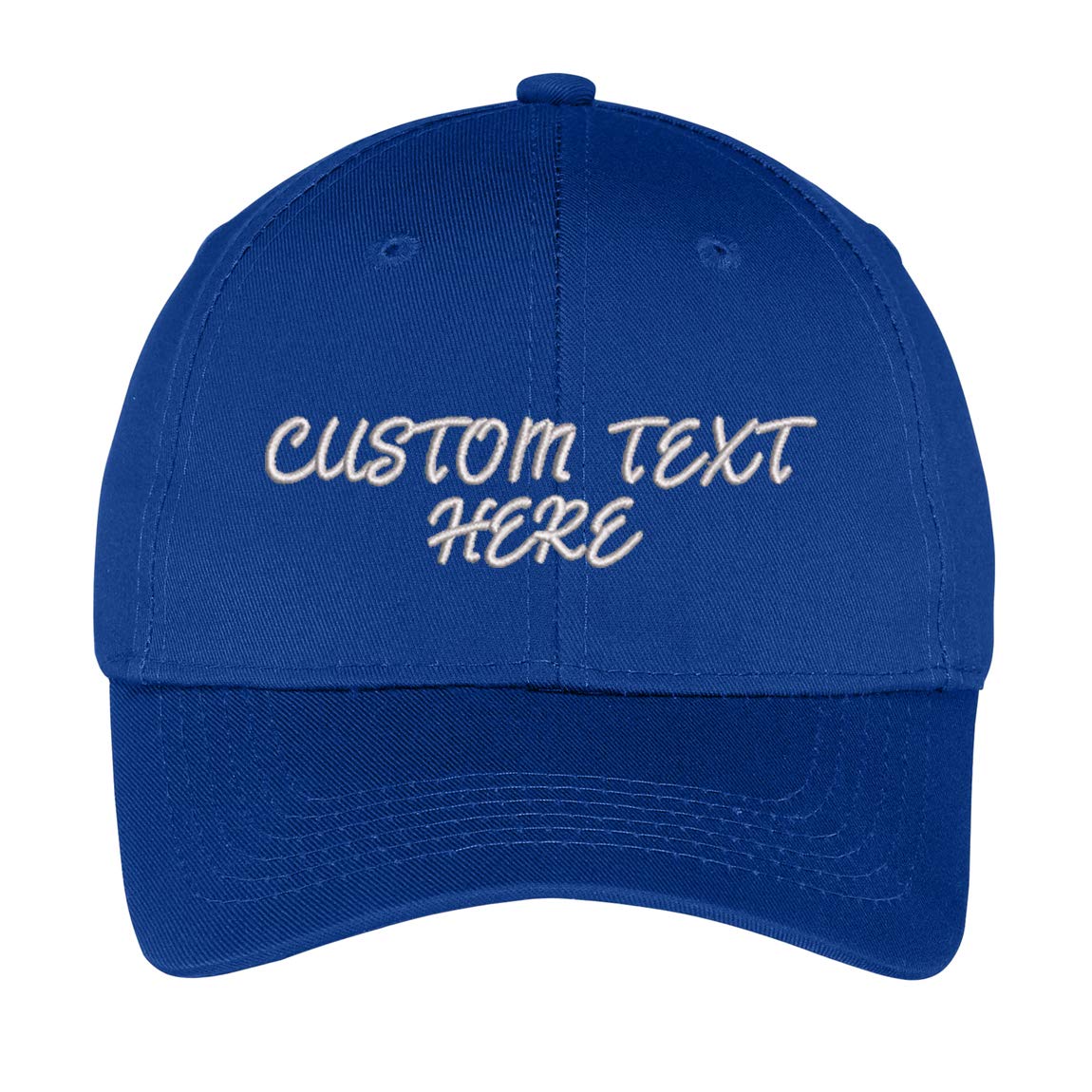 INK STITCH Kids Youth YCP80 Custom Stitching Design Your Own Cotton Baseball Caps (Kids Royal)