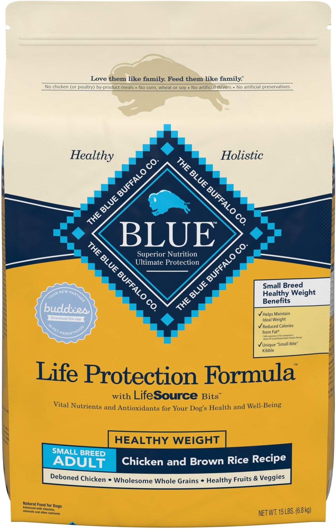Blue Buffalo Healthy Weight Small Breed Dog Food, Life
