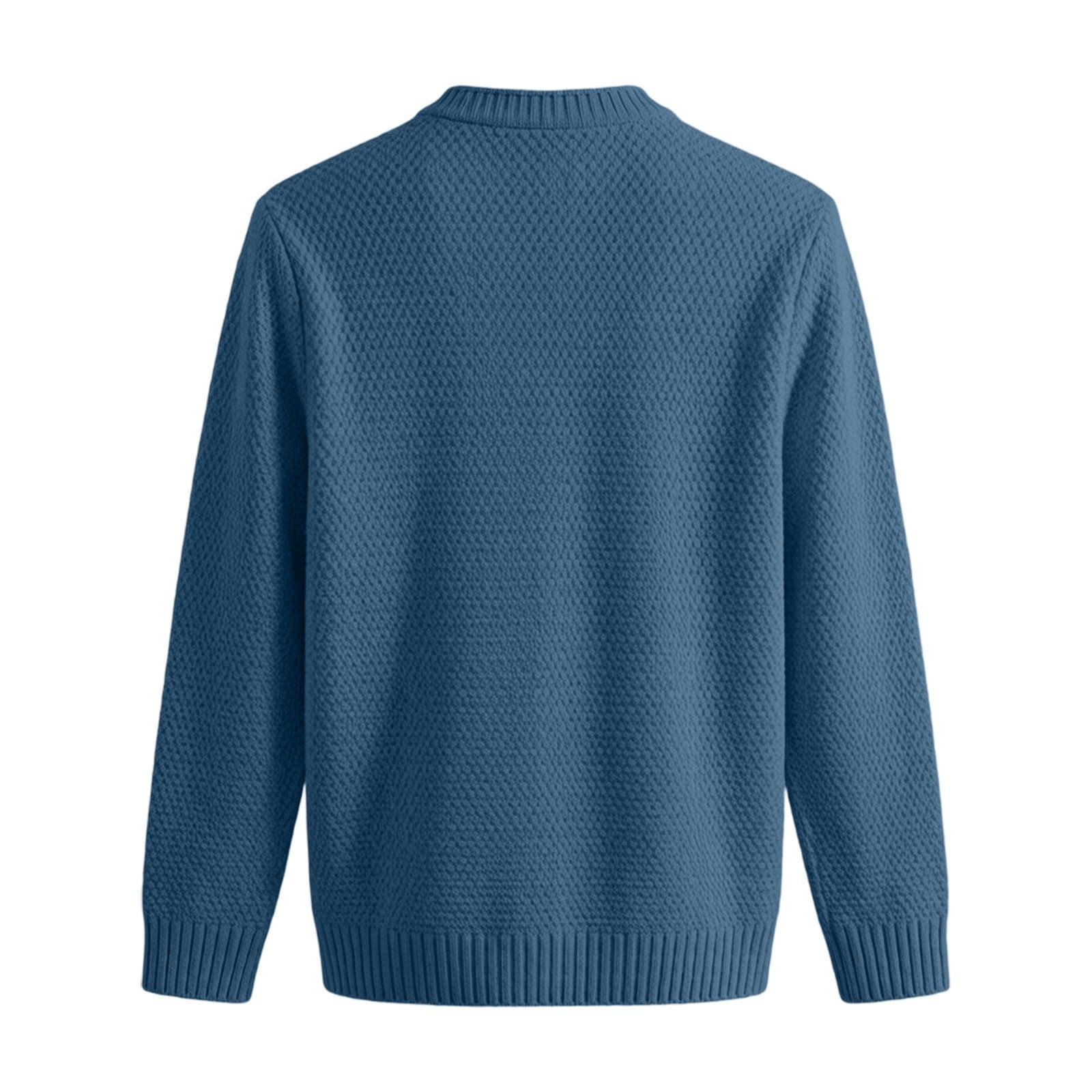 Suéter Punto Cuello para Hombre, Abrigo Informal Manga Larga, para Invierno