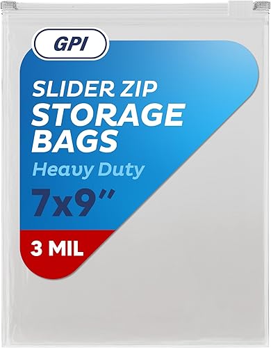 Vista 79 de GPI - Bolsas de almacenamiento de alimentos jumbo con cremallera deslizante, 12 x 15 pulgadas, 3 mil resistentes, extra grandes, fuertes y duraderas