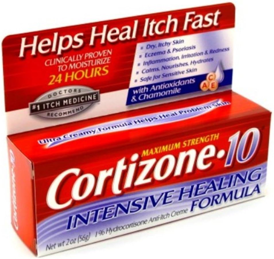 Cortizone-10 Intensive-Healing Formula 2 Ounce (Boxed) (59ml) (2 Pack)