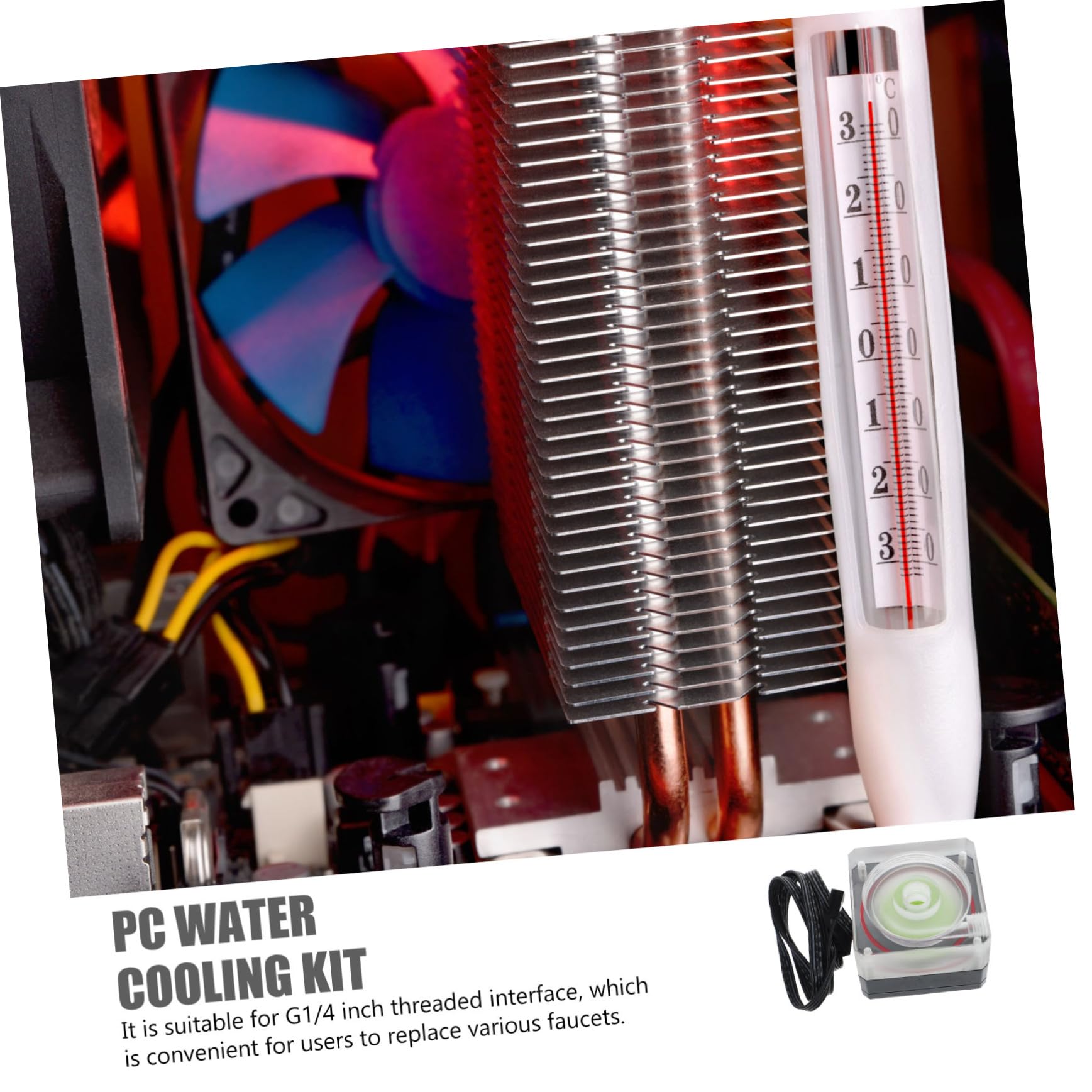 Artibetter Kit Raffreddamento Liquido Cpu Con Pompa Dissipatore Compatto Per Computer Design Professionale e Facile Installazione Per Appassionati