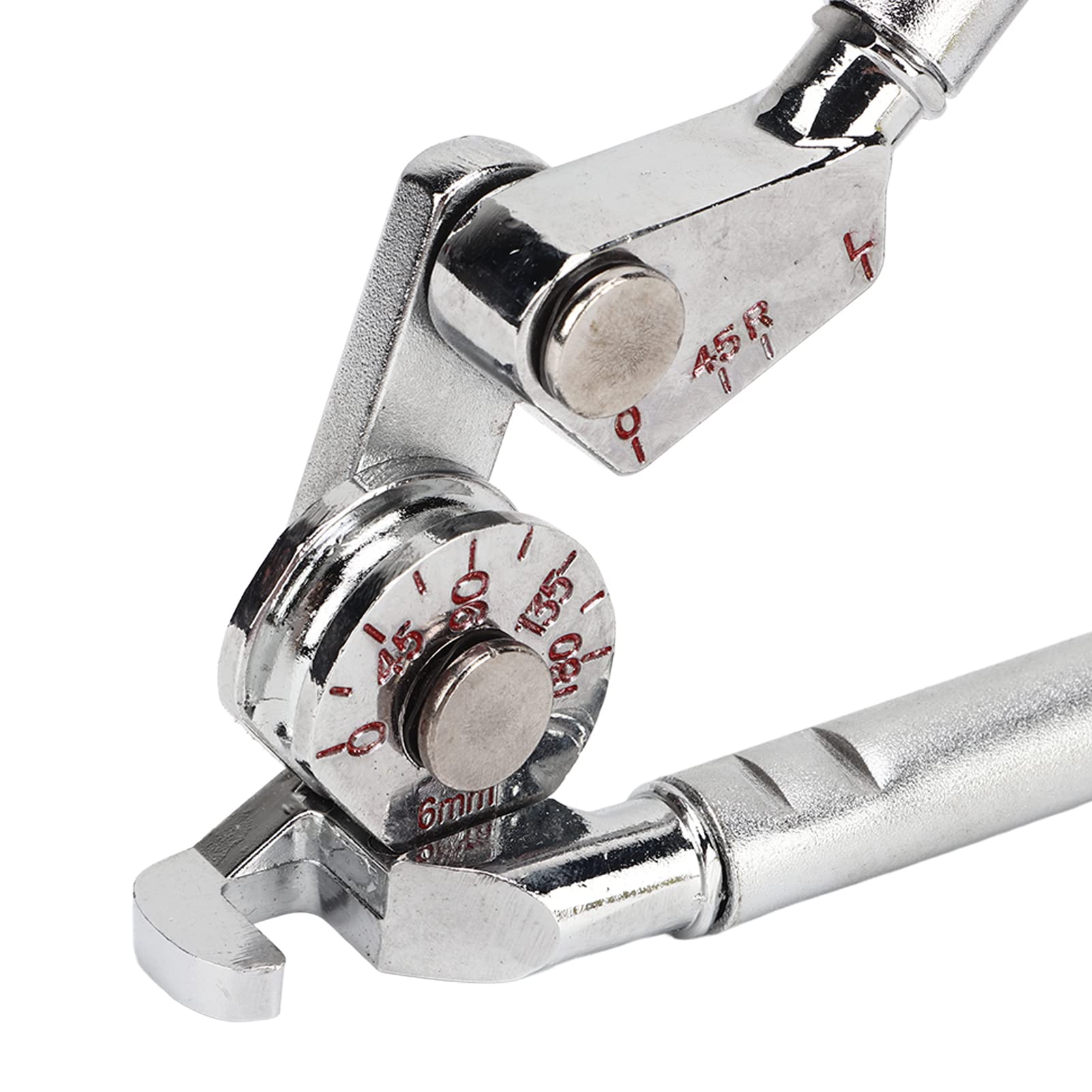 Piegatubi 0-180 Gradi,Piegatubi, Piegatubi Manuale Per Tubi in Acciaio Sottile in Alluminio Rame da 6mm Per Tubi in Acciaio Sottili