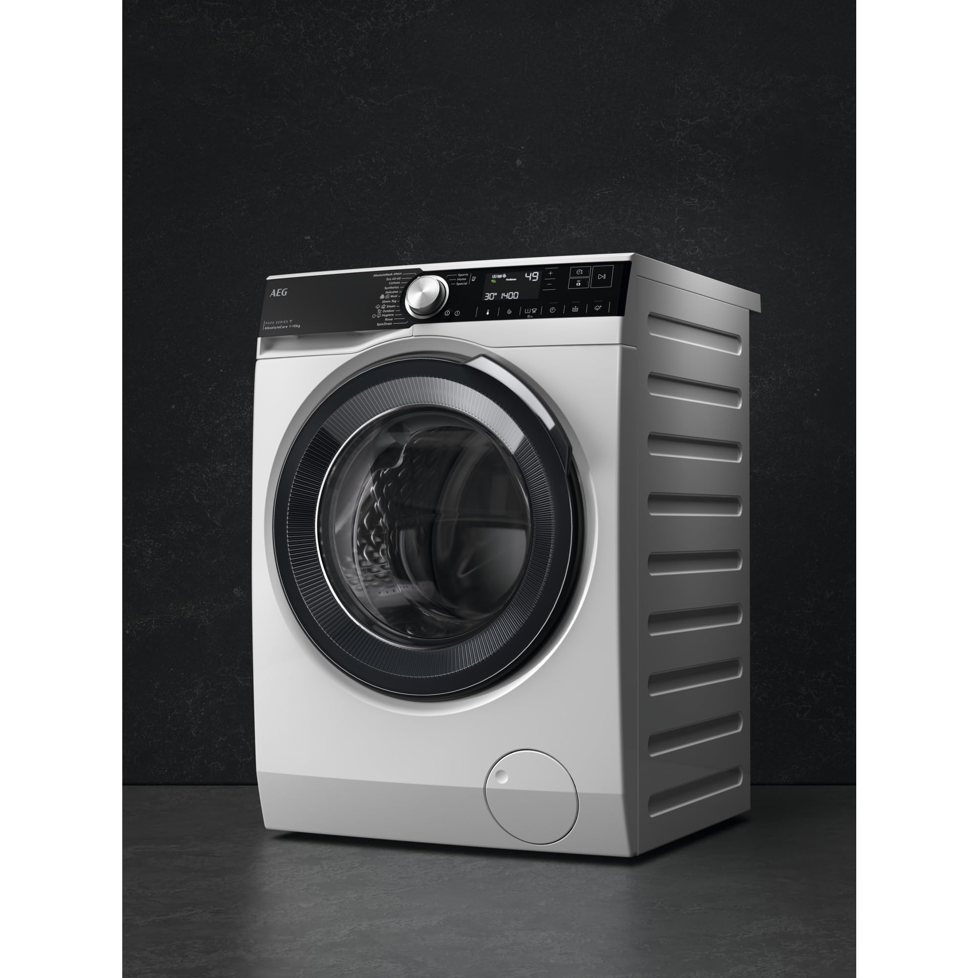 AEG WiFi Waschmaschine 10kg, Serie 9000 AbsoluteCare-SoftWater - Farbschutz & Faserschonung, A, Dampf-Programm–Weniger Bügeln & Mehr Frische, Mengenautomatik, Trommelbeleuchtung, 1400U/min, LR9WW80400