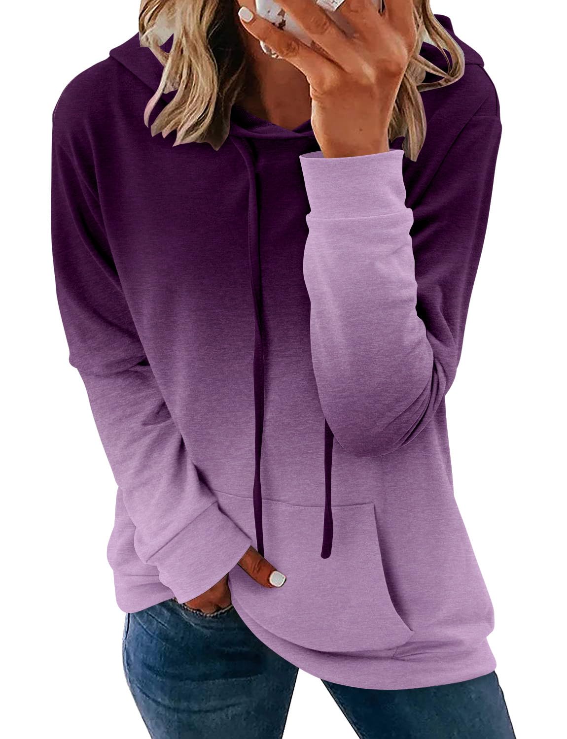MODARANI Sudadera con capucha para mujer, para adolescentes, niñas, a la moda, para otoño