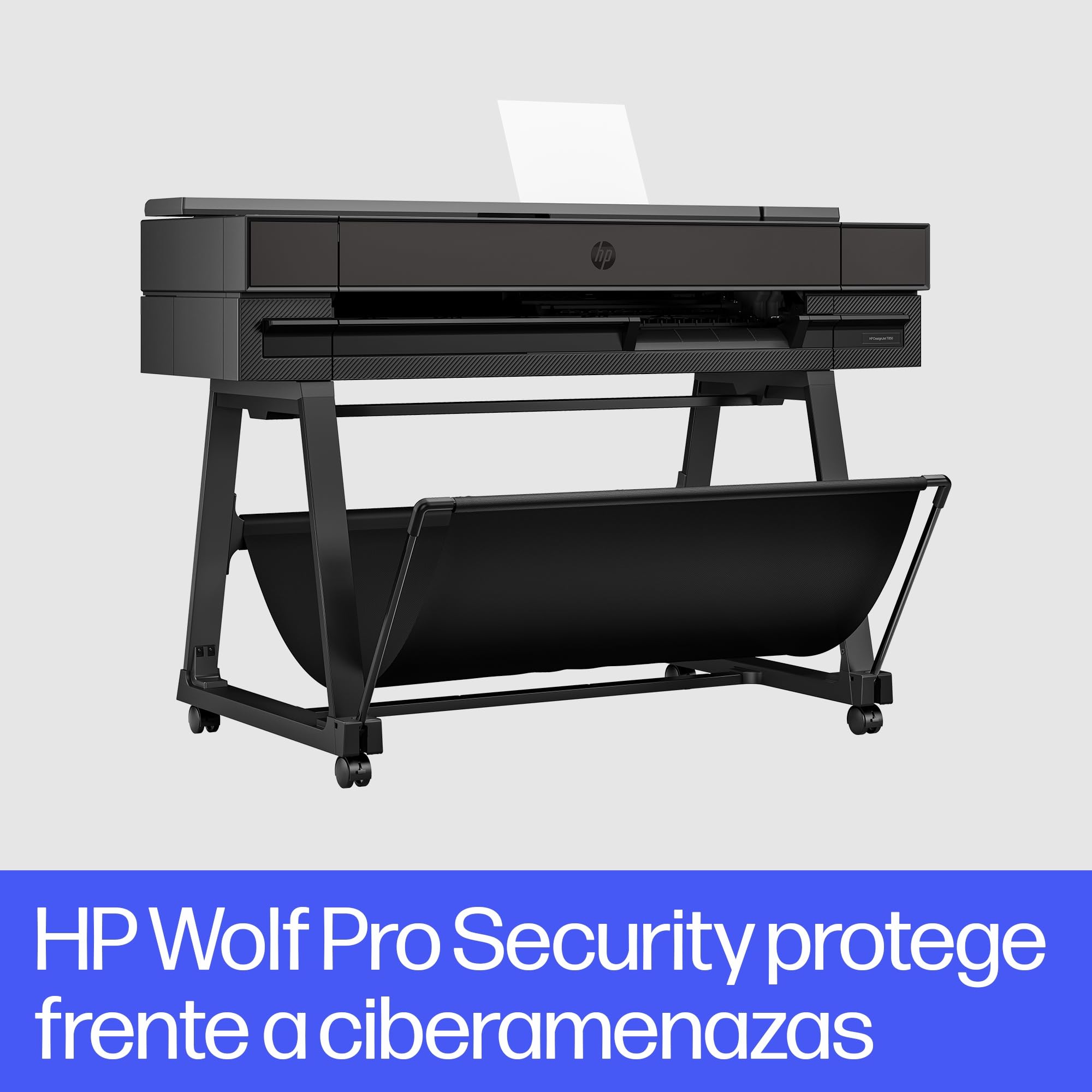 HP DesignJet T850 91 cm (2Y9H0A), Impresora de Gran Formato, Plotter, Estándar A4-A0, 90 Impresiones A1/h, Wi-Fi, Ethernet, USB, 2400x1200 dpi, Tintas Flex Tech, Garantía de 2 Años, Click, Negro