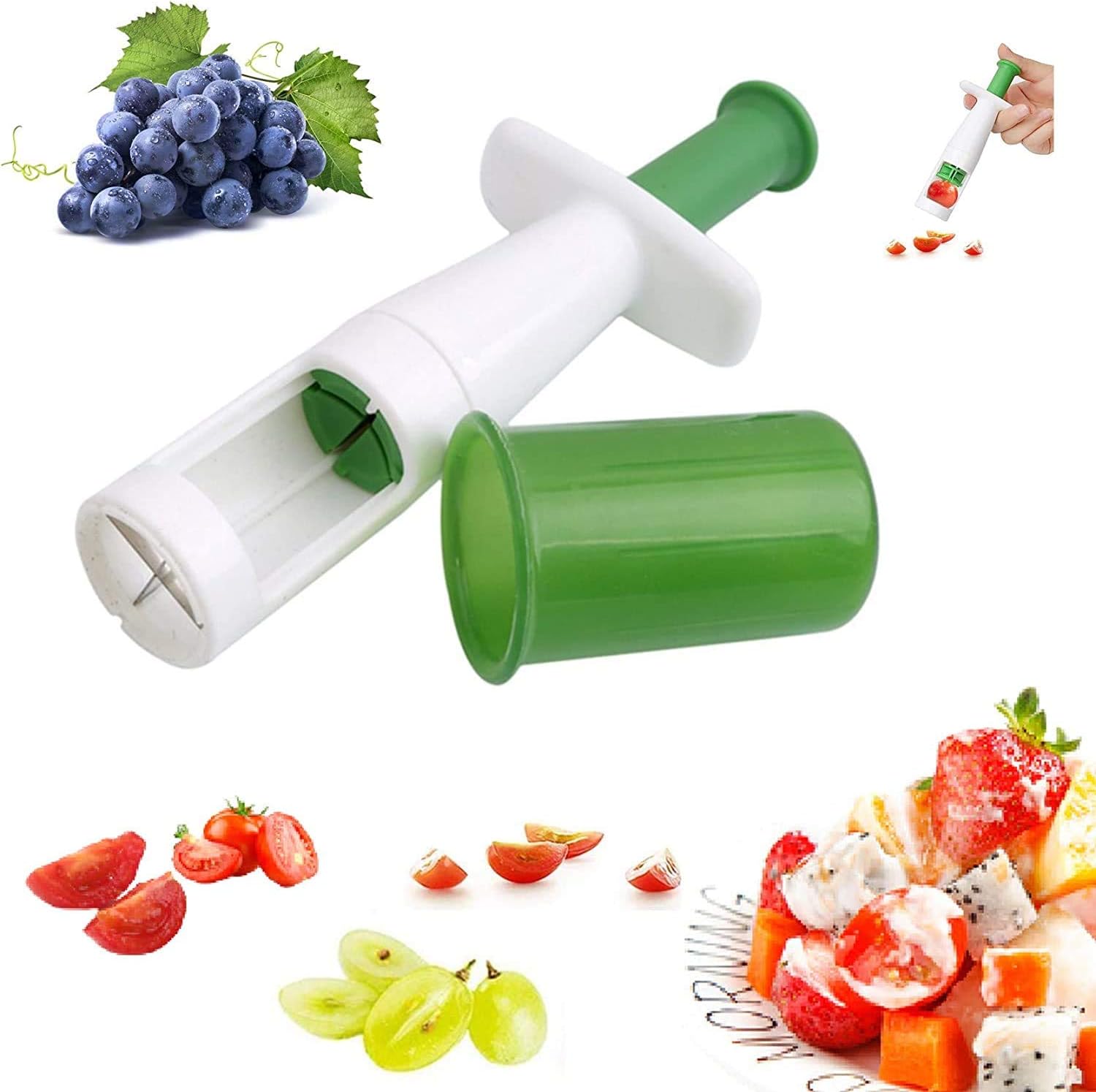 Grape Cutter Grape Cutter For Kids Grape Slicer Kitchen Gadget Grape Peeler Cherry Tomato Slicer Grape Slicer For Kids Cherry Strawberry Slicer Creative Kitchen Gadgets
